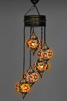 Multicolored Turkish Handmade mosaic chandelier new unique, fruit juicer for pomegranate 
Multicolored Turkish Handmade mosaic chandelier new unique, fruit juicer for pomegranate