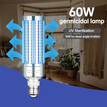 E27 UV-C Ultraviolet UV Light 60W Tube Bulb Disinfection Lamp Sterilization Mites Germicidal 99% Antibacterial Rate Purifies
E27 UV-C Ultraviolet UV Light 60W Tube Bulb Disinfection Lamp Sterilization Mites Germicidal 99% Antibacterial Rate Purifies