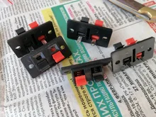 2019 caliente 5 uds 2 conector de posiciones Terminal Push en Jack primavera carga de Audio terminales de altavoz