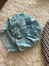 Sombrero de flores a rayas para niñas pequeñas, turbante anudado gorra tejida para niños, gorro utilería para fotos, regalos, 1 Uds.