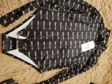 Rapwriter moda carta Skinny estampado mono cuello alto 2020 mujeres Otoño y ropa de manga larga mono de entrepierna abierta Mujer