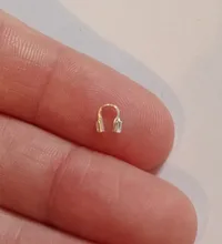 100 unids/lote 4mm alambre de protectores de protección de alambre tutor protectores de bucles en forma de accesorios cierres conector para la fabricación de la joyería