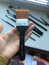 Pinceles profesionales de nailon para pintura de cabello, pinceles para pintura acrílica al óleo, polvo de acuarela, diferentes tamaños, 1 Uds.