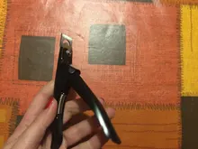 De acero inoxidable de Gel UV uñas falsas consejos Trimmer clíper cortadora de borde de Arte de uñas de manicura U de arco iris de plata de oro herramientas