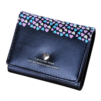 Leather Wallet Women Student Wallet Embossed Love 3 Fold Small Short Wallet Card Holder Ladies Wallet Female
Leather Wallet Women Student Wallet Embossed Love 3 Fold Small Short Wallet Card Holder Ladies Wallet Female