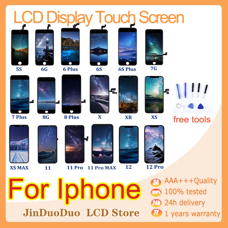 

Incecll Lcds For iPhone 6G 6S 6P 7G 7PLUS 6S PLUS LCD 8G 8P X LCD XR XS MAX LCD Screen 11 PRO MAX Display 12 Pro Touch Digitizer