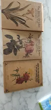 Tarjetas de flores Vintage para postales, suministros de papelería para correo de oficina, artículos de Navidad, 14,5x10,5 CM, 1 paquete