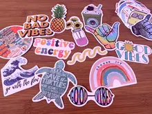 35 Uds. 100% pegatinas de vinilo de naturaleza bonita de la muchacha de VSCO para botellas de agua pegatinas estéticas impermeables para las niñas para el coche del teléfono portátil