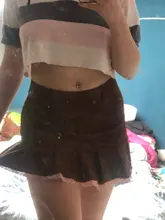 Faldas plisadas de pana marrón Y2K para mujer, Mini borde de encaje para falda con dobladillo, ropa Kawaii Vintage de los 90