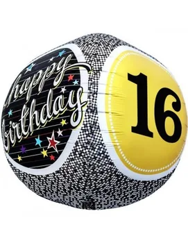 Balloon 16th Birthday-Spherical 43cm Foil Polyamide-NSB01148
Balloon 16th Birthday-Spherical 43cm Foil Polyamide-NSB01148