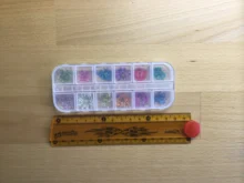 1 caja de flores de resina UV decoración natural, Floral etiqueta 3D seco de belleza de uñas arte Epoxy molde de joyería