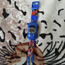 Reloj electrónico de coche de dibujos animados para niños, cronógrafo con forma de coche, regalo de Navidad