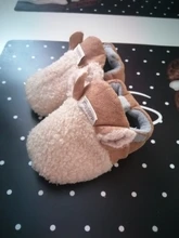 Zapatos con orejas para bebé recién nacido, calzado para gatear para bebé, zapatilla de cordero para niño y niña, zapatillas de entrenamiento para bebé, zapatos cálidos para invierno