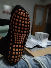 Calcetines antideslizantes de Yoga para mujer, medias transpirables Con parte inferior de toalla, para baile latino y Fitness