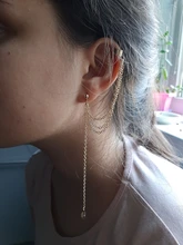 Pendientes geométricos con forma de cruz y hoja de estrella para mujer, aretes, Color dorado, sin Piercing, Clips, joyería