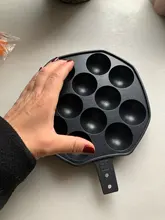 12 agujeros de aleación de aluminio de Takoyaki Pan fabricante de Takoyaki 18 hoyos Chibi Maruko máquina de formas molde Pan pulpo máquina de cocción