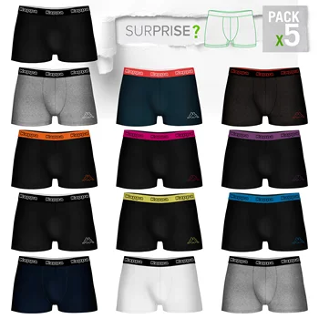 KAPPA boxer shorts made of cotton surprise pack of 5 PCs in various colors for men
KAPPA boxer shorts made of cotton surprise pack of 5 PCs in various colors for men