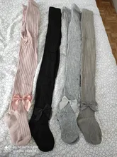 2 unids/lote 0-10 AÑOS NIÑOS primavera otoño medias de algodón bebé invierno Bowknot niñas medias infantil para niños de Collant medias