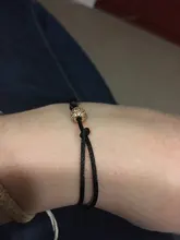 CHSXY-pulsera de cuerda de hilo rojo de la amistad de la suerte, abalorio de bola de circón cúbico de alta calidad, joyería tejida a mano minimalista