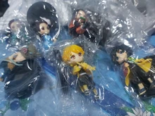 6 unids/set Anime demonio asesino Kimetsu No Yaiba figura Q Posket Kamado Tanjirou Kamado Nezuko Agatsuma juguetes 6cm