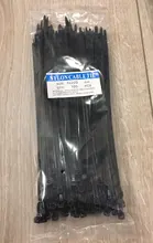 Auto-bloqueo de nylon plástico tie 100 unids/bolsa negro Zip secreto correa de nylon cable tie set 3*100 anillo de sujeción 3X200 de envoltura de cable