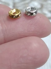 Espaciadores de diamantes de imitación, cuentas de cristal checo para fabricación de joyas, pulsera, collar, abalorios, accesorios, 4/6/8/10mm, 100 Uds.