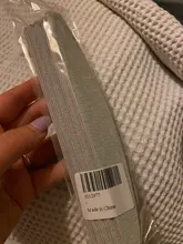 Lima de uñas profesional, lija de media luna, pulido de uñas, herramientas de cuidado de manicura, 100/180