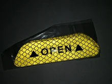 4 unids/set Puerta de coche pegatinas Universal de la seguridad advertencia Mark abierto alta reflectante cinta de la seguridad de la conducción tiras reflectantes