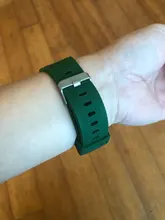 22mm banda de silicona para Samsung Galaxy ver 46mm 42mm deportes correa para Samsung Gear S3 frontera/activo 2 Huawei Watch 2