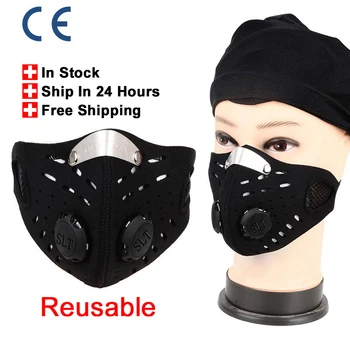 Reusable Face Mask Double Valve Breathable Dustproof Windproof Mask Anti-fog Sport Mask For Cycling Washable Respirator 2020 New
Reusable Face Mask Double Valve Breathable Dustproof Windproof Mask Anti-fog Sport Mask For Cycling Washable Respirator 2020 New