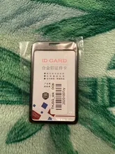 1PC de aleación de aluminio titular de la tarjeta de identificación titular de Metal Vertical ID caso accesorios para enfermeras