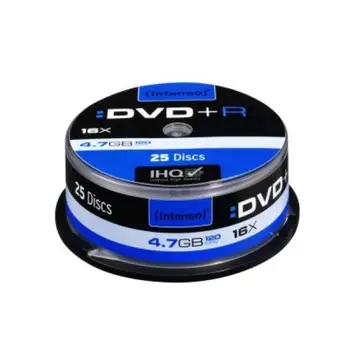 DVD+R INTENSO 4111154 16x 4.7 GB 25 pcs 
DVD+R INTENSO 4111154 16x 4.7 GB 25 pcs