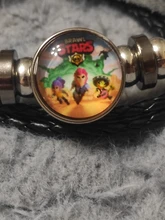 Pulsera trenzada de varias capas para niños, brazalete de cuero trenzado, con diseño de estrella de juguete