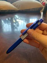 Bolígrafo plegable 4 en 1 para pantalla táctil, mini bolígrafo capacitivo Universal con LED para tableta y teléfono móvil