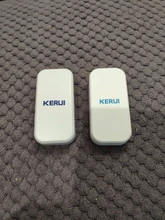 Kerui-Sensor magnético inalámbrico para ventana y puerta, dispositivo de detención D025 con frecuencia de 433MHz, teclado táctil, apto para sistema de alarma de seguridad para el hogar, 2 unidades