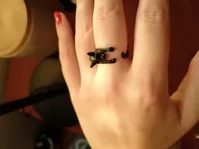 Anillo ajustable para gato, anillos de animales, joyería para hombre y mujer