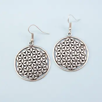 Earrings jewelery flowers (Lock-hook, jewelery alloy, silver) 54373 
Earrings jewelery flowers (Lock-hook, jewelery alloy, silver) 54373