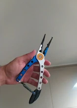 Alicates de acero inoxidable para pesca, aparejos de pesca, cortador de señuelos, herramienta de aparejos, alicates con anillas abiertas, señuelo