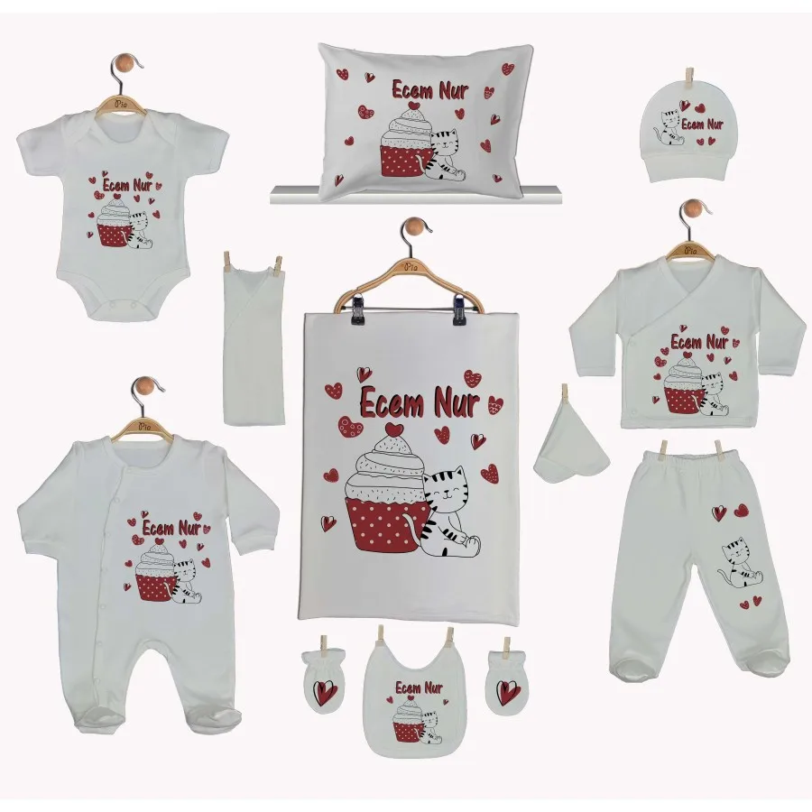 Hospital Output Set New Born Baby Girl set 11 Piece set 100 Cotton Production Custom Name lettering Custom Pouch Baby kit 2021 summer
Hospital Output Set New Born Baby Girl set 11 Piece set 100 Cotton Production Custom Name lettering Custom Pouch Baby kit 2021 summer