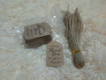 Etiquetas de papel de agradecimiento para celebración de boda, etiquetas de regalo, embalaje, etiquetas de papelería, 100 Uds.
