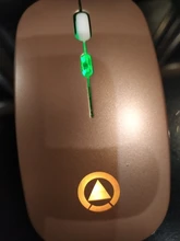 Ratón inalámbrico recargable RGB para ordenador, Mouse silencioso retroiluminado con LED ergonómico para juegos, portátil y PC