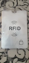 Funda de aluminio con bloqueo NFC para tarjetas de Anti RFID, funda con tarjetero, protección antirrobo para billetera plateada