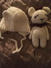 Accesorios de fotografía recién nacido ropa de bebé croché Niño Accesorios para niña ropa para niños pequeño oso traje infantil crotheted traje