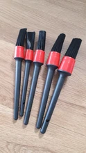 5 uds lavado de coche detallado de coches cepillo de limpieza automática herramientas de limpieza de coche detallando conjunto accesorios para el tablero de aire cepillo de limpieza de salida