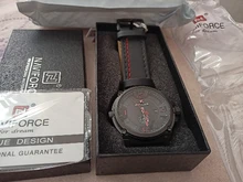 NAVIFORCE-relojes deportivos para hombre, pulsera de cuarzo militar de cuero, resistente al agua, de lujo, gran oferta, novedad de 2020