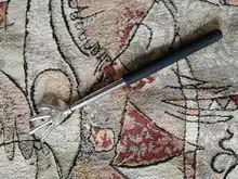 Garra telescópica compacta, masajeador rascador trasero de acero inoxidable, ajustable, para rascar la espalda, protector de mano