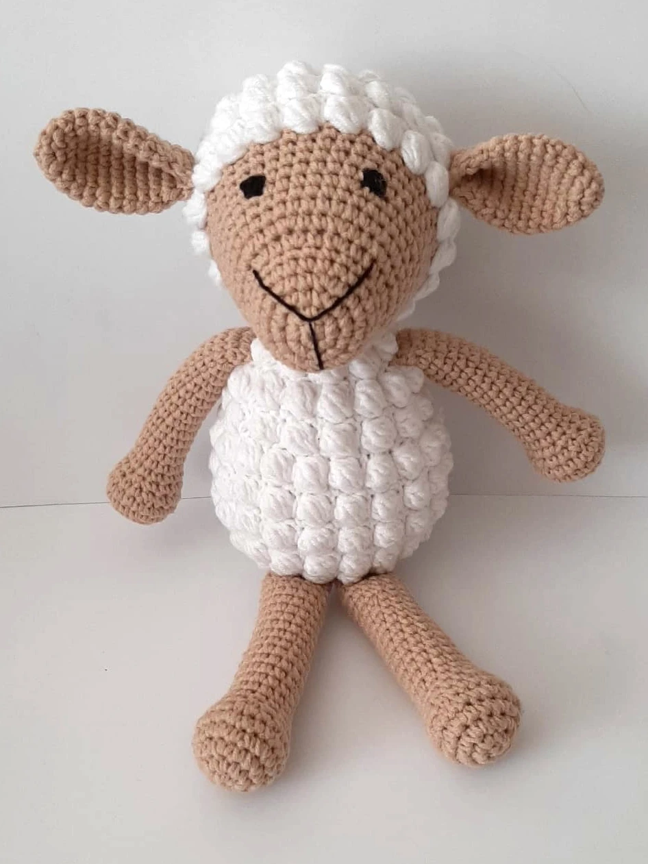 25cm Teddy Doll SheepHandmade Amigurumi Fiber Stuffed Cute Toy Knit Crochet, High-Quality Cotton Yarn, safe for Babies
25cm Teddy Doll SheepHandmade Amigurumi Fiber Stuffed Cute Toy Knit Crochet, High-Quality Cotton Yarn, safe for Babies