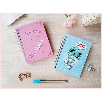 Pretty striped notebooks. Pack of 2 notebooks with 100 pages to write. Cute and original stationery with kawaii drawings.
Pretty striped notebooks. Pack of 2 notebooks with 100 pages to write. Cute and original stationery with kawaii drawings.