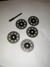 Disco abrasivo 10 uds/5 uds Dremel Muela de Diamante vi de corte para Dremel herramientas rotativas accesorios con mandril