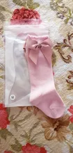 Recién Nacido calcetines de niñas bebé nuevos NIÑOS Calcetines niños pajarita grande chicas hasta la rodilla largo suave calcetines de algodón con lazo para bebé NIÑOS Calcetines